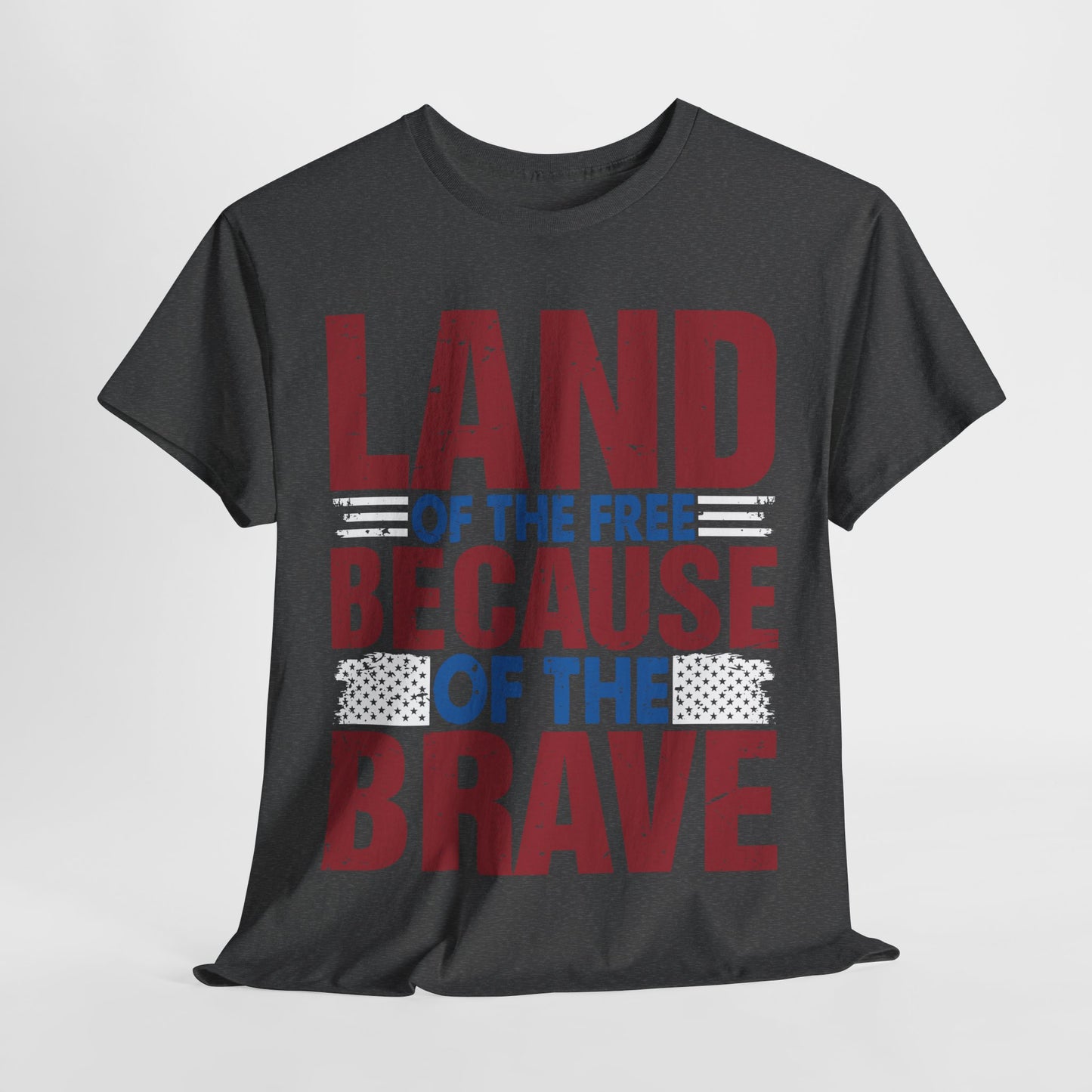 Land of the Free Because of the Brave #4 T-shirt