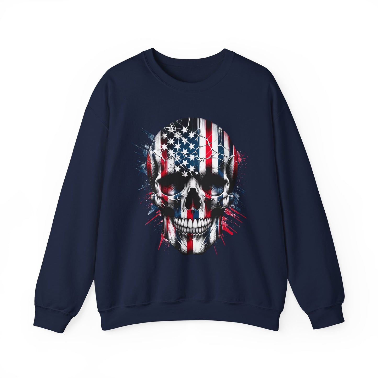 USA Flag Skull #1 Sweatshirt