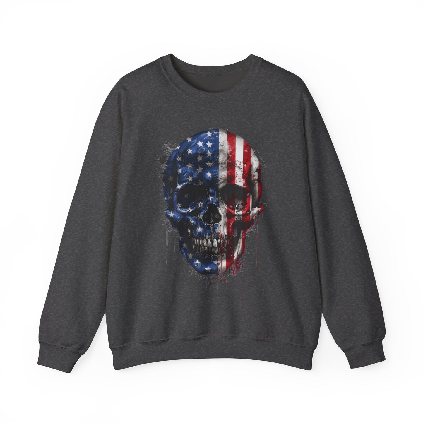 USA Flag Skull #2 Sweatshirt
