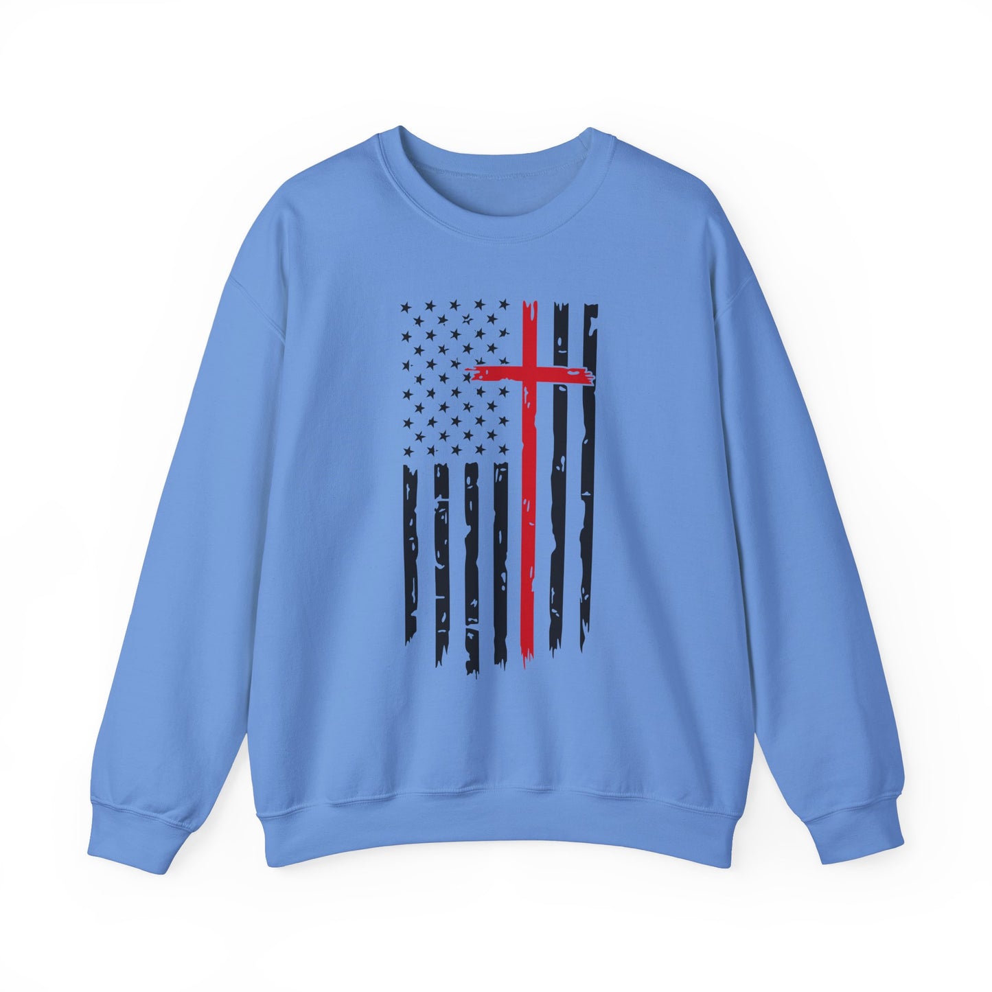Thin Red Line Cross - Fire Fighters Sweatshirt