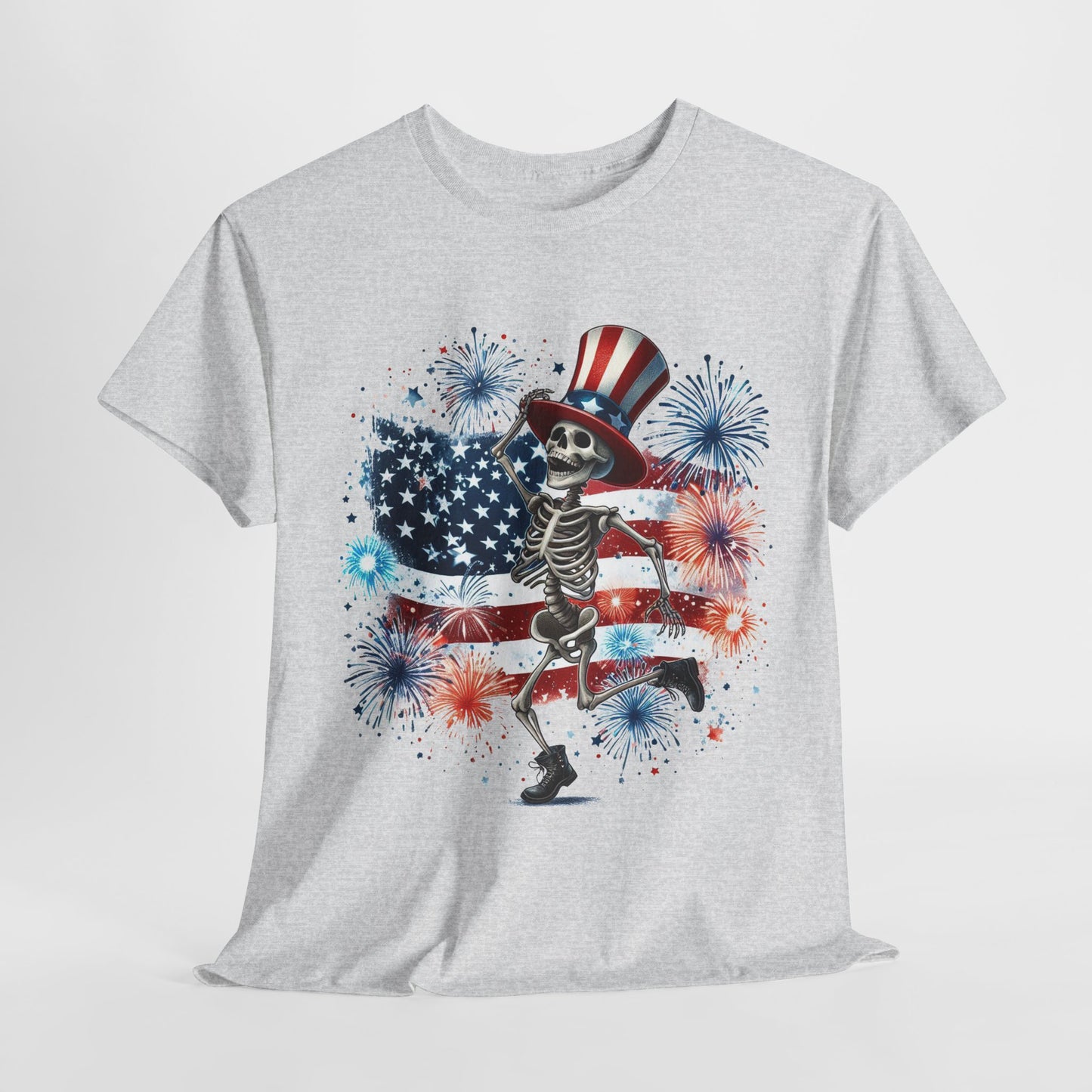 4th of July - Dancing USA Skeleton #2 T-Shirt
