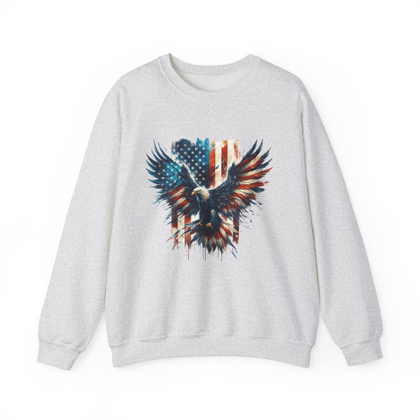 Bald Eagle with Flag #2 Sweatshirt