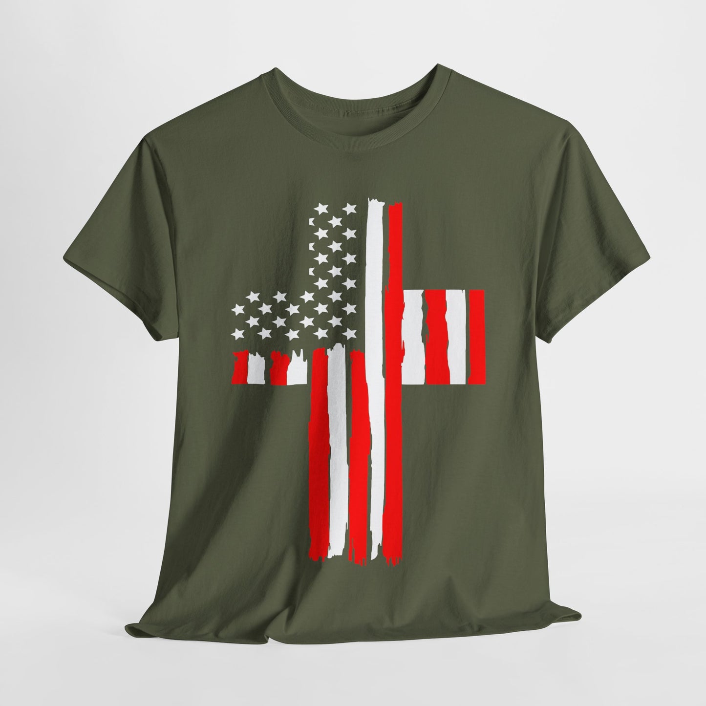 American Flag Cross #1 T-Shirt