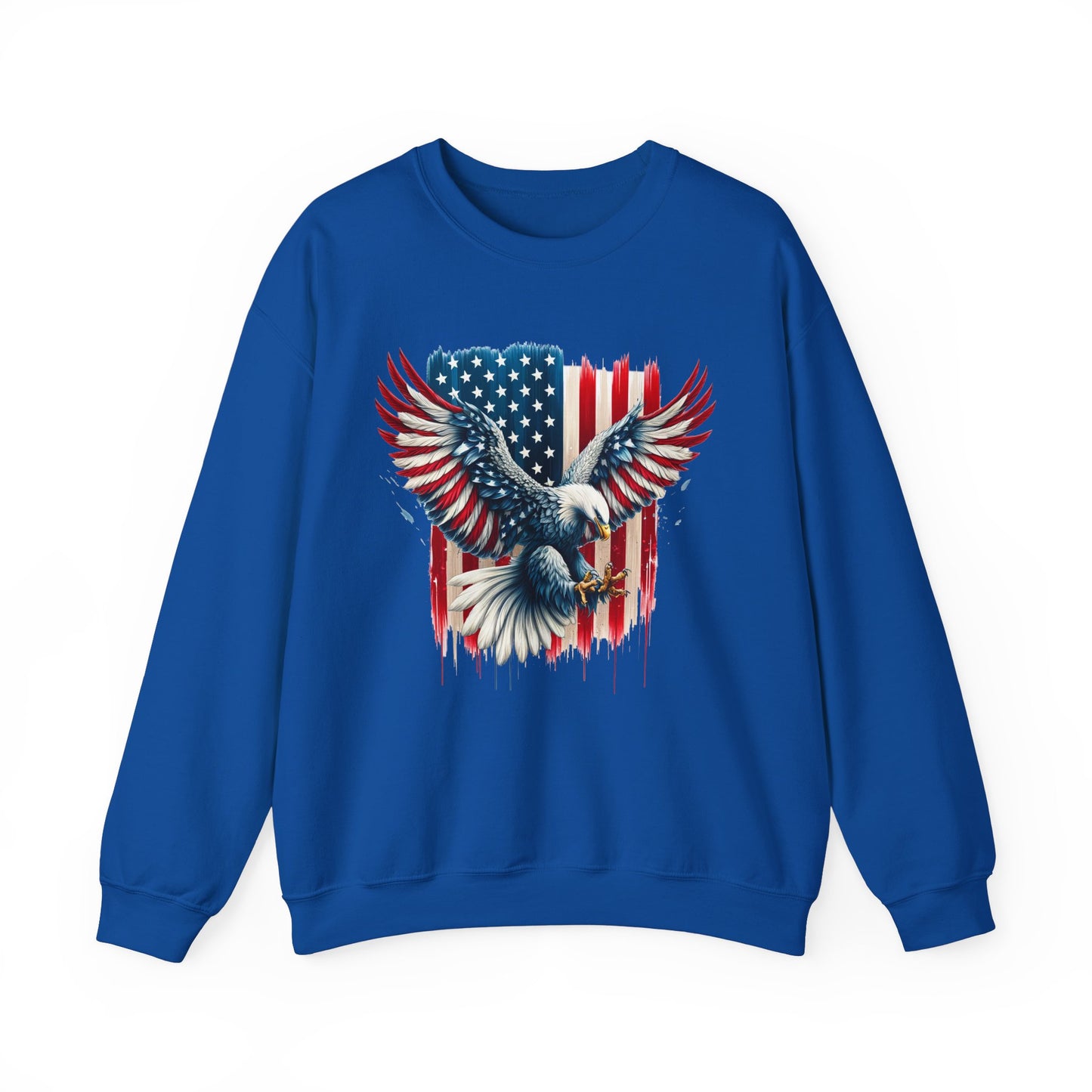 Bald Eagle with Flag #1 Sweatshirt