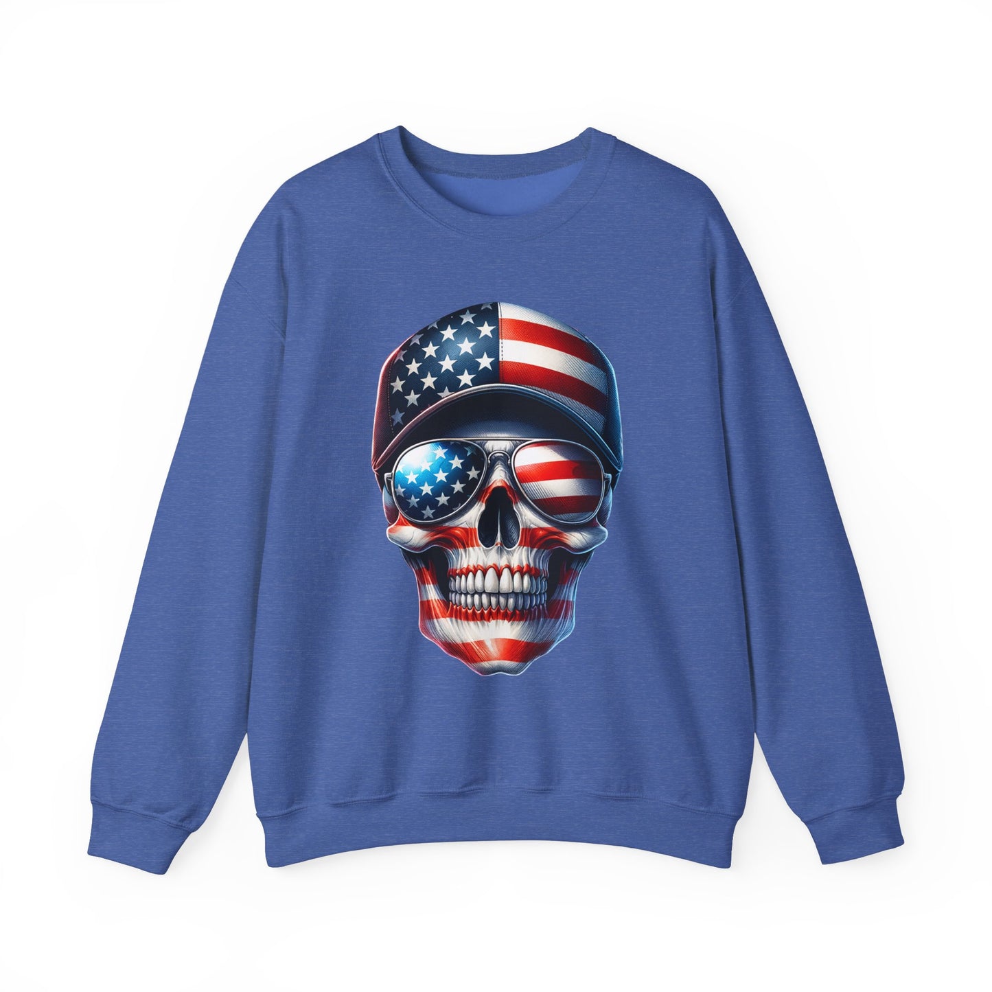 USA Flag Skull #3 Sweatshirt