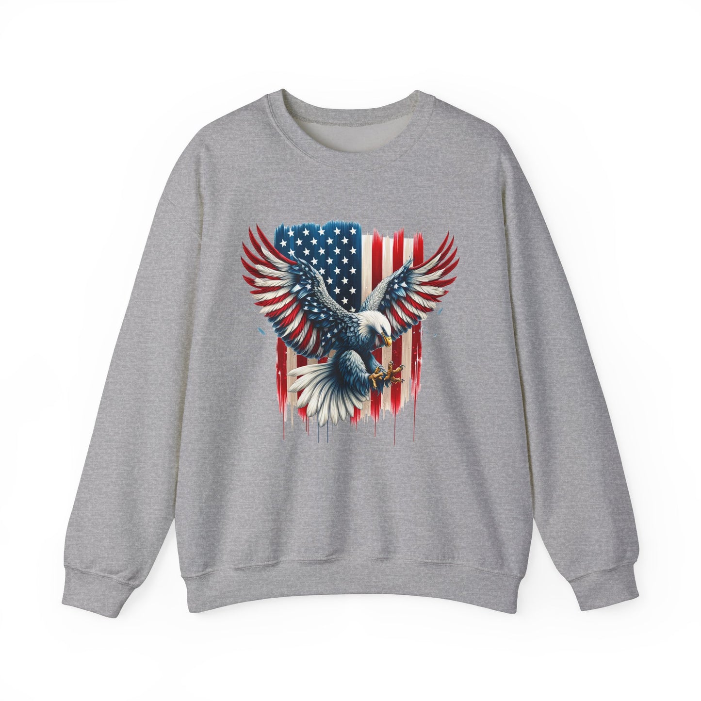 Bald Eagle with Flag #1 Sweatshirt