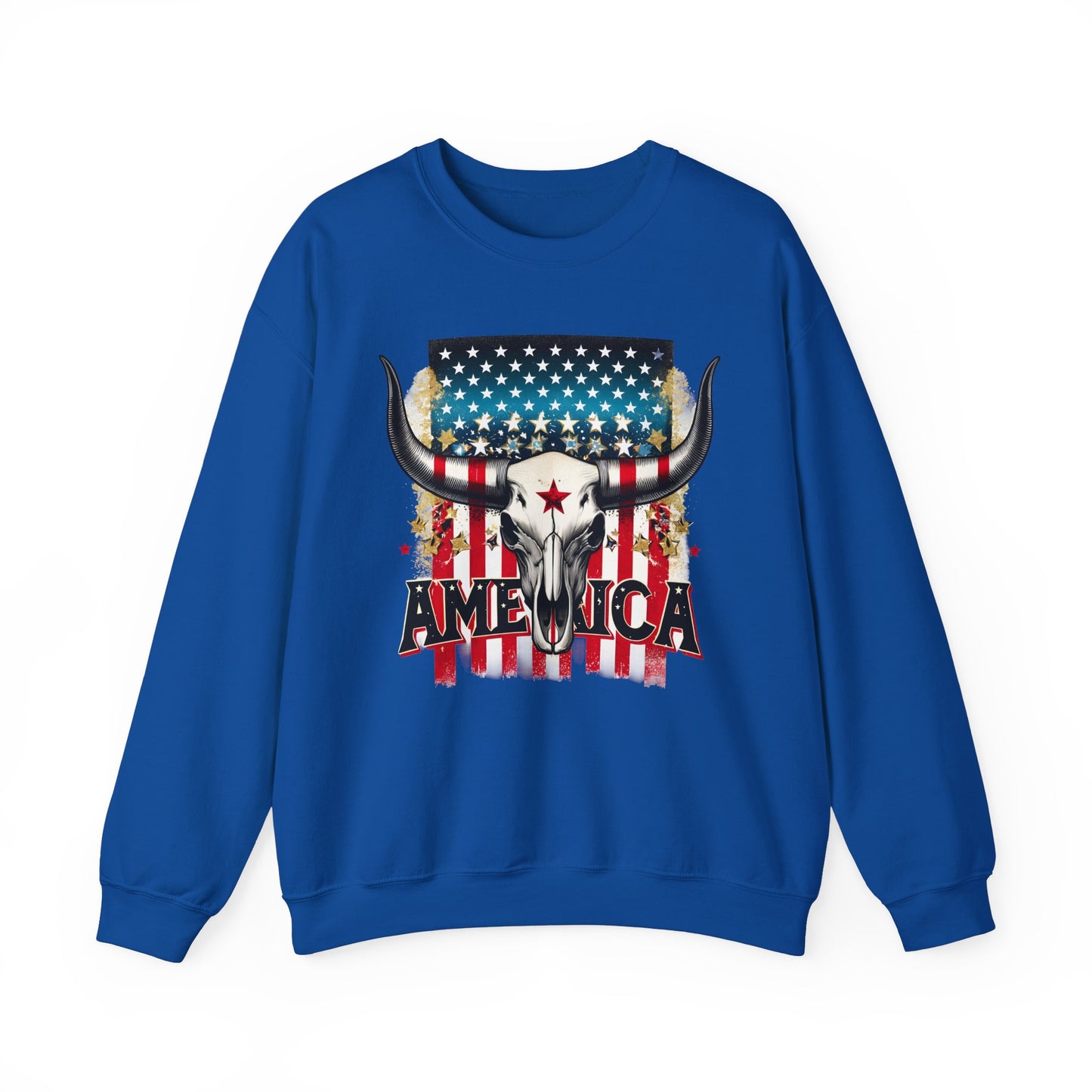America - Bull Skull Sweatshirt