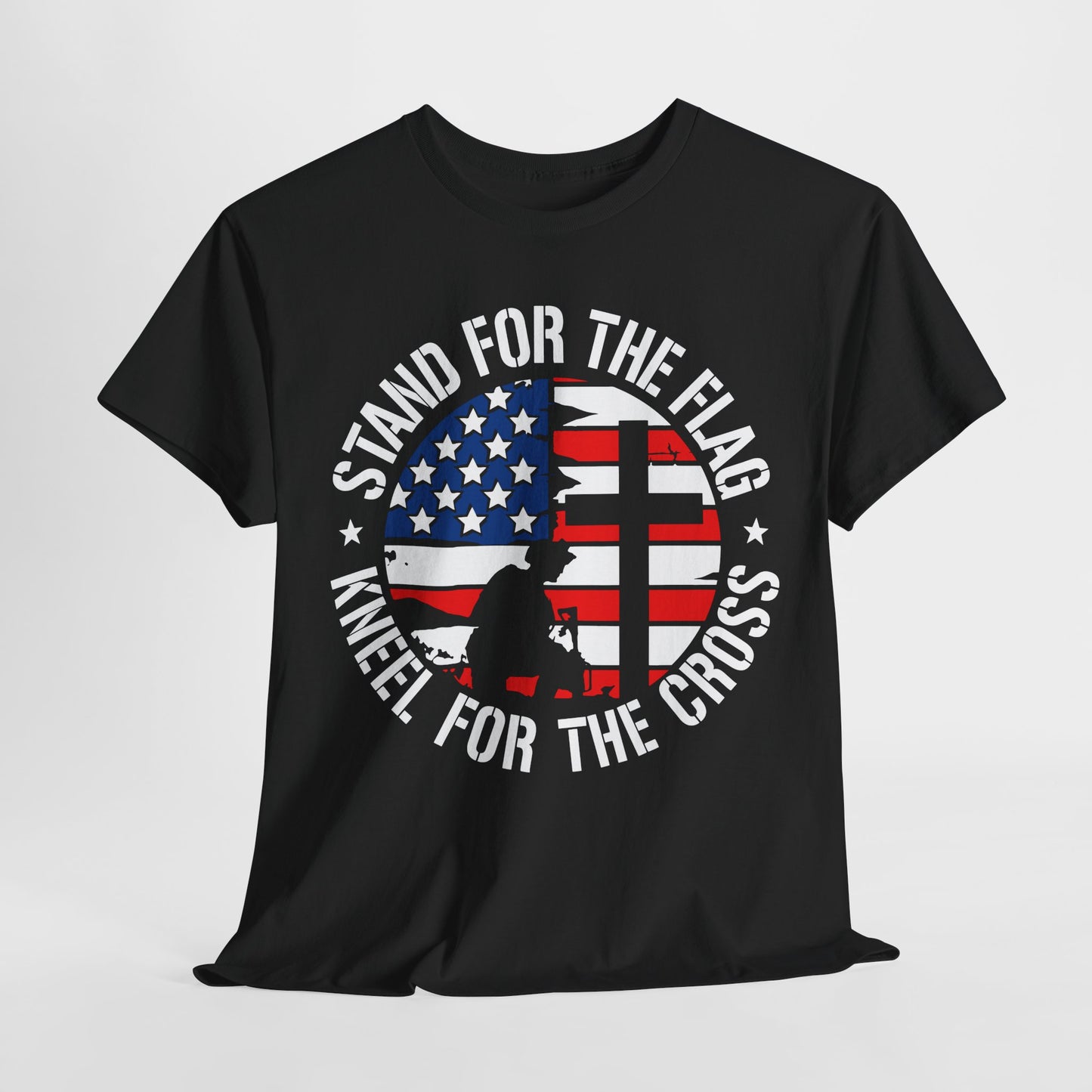 Stand for the Flag Kneel for the Cross T-Shirt