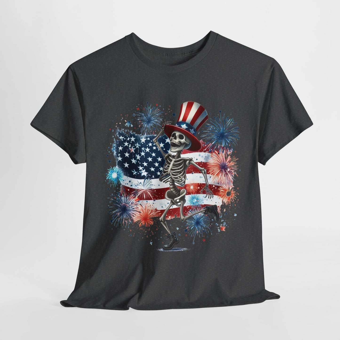 4th of July - Dancing USA Skeleton #2 T-Shirt