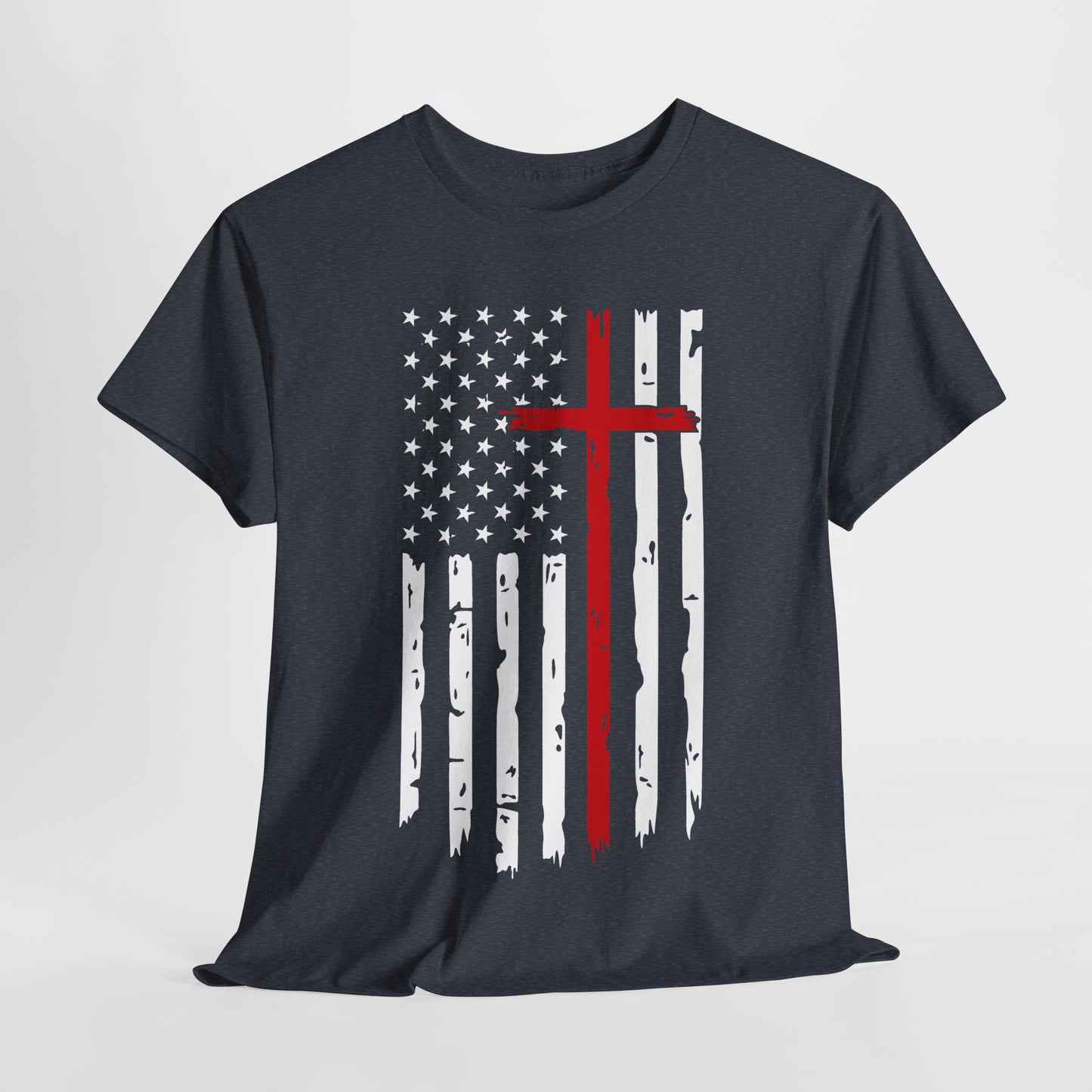 Thin Red Line Cross - Fire Fighters T-Shirt