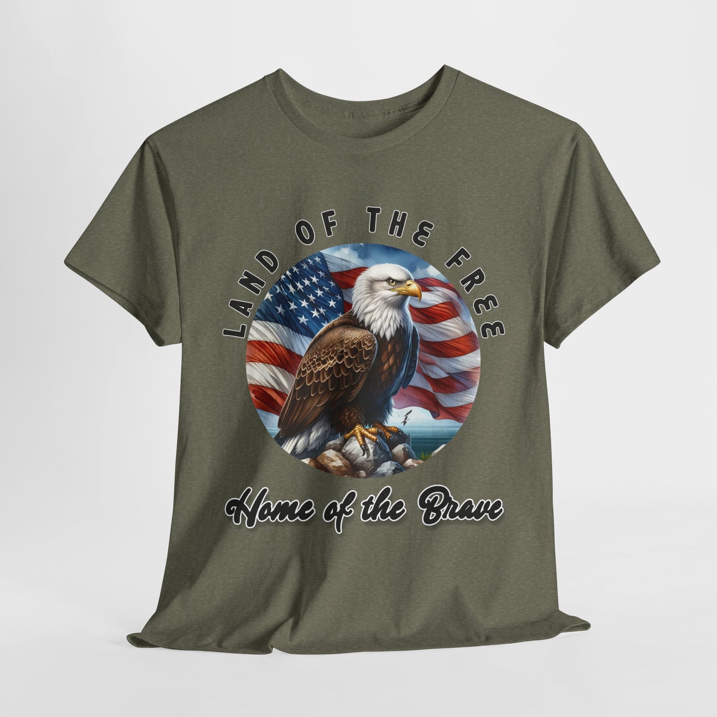 Land of the Free Home of the Brave Eagle T-Shirt