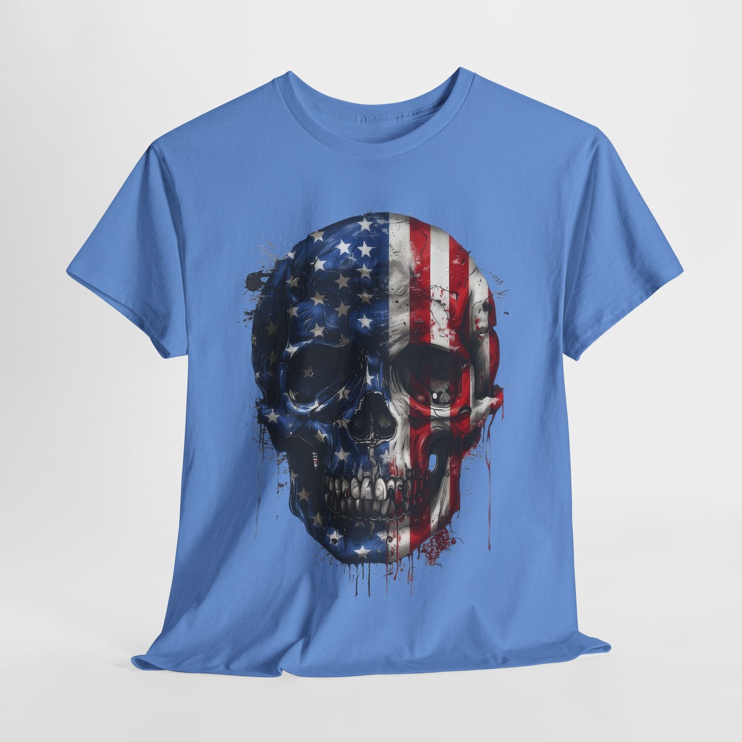 USA Flag Skull #2 T-Shirt