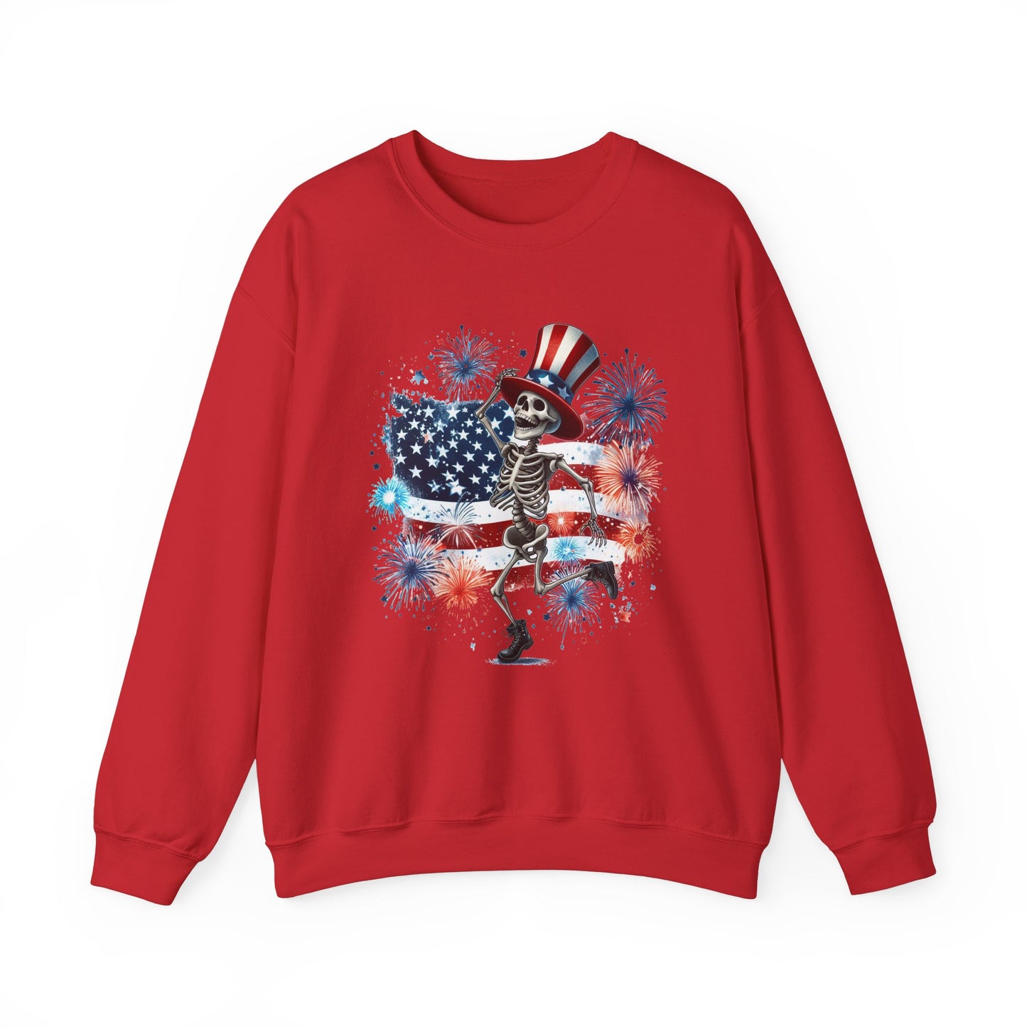 4th of July - Dancing USA Skeleton #2 Sweatshirt