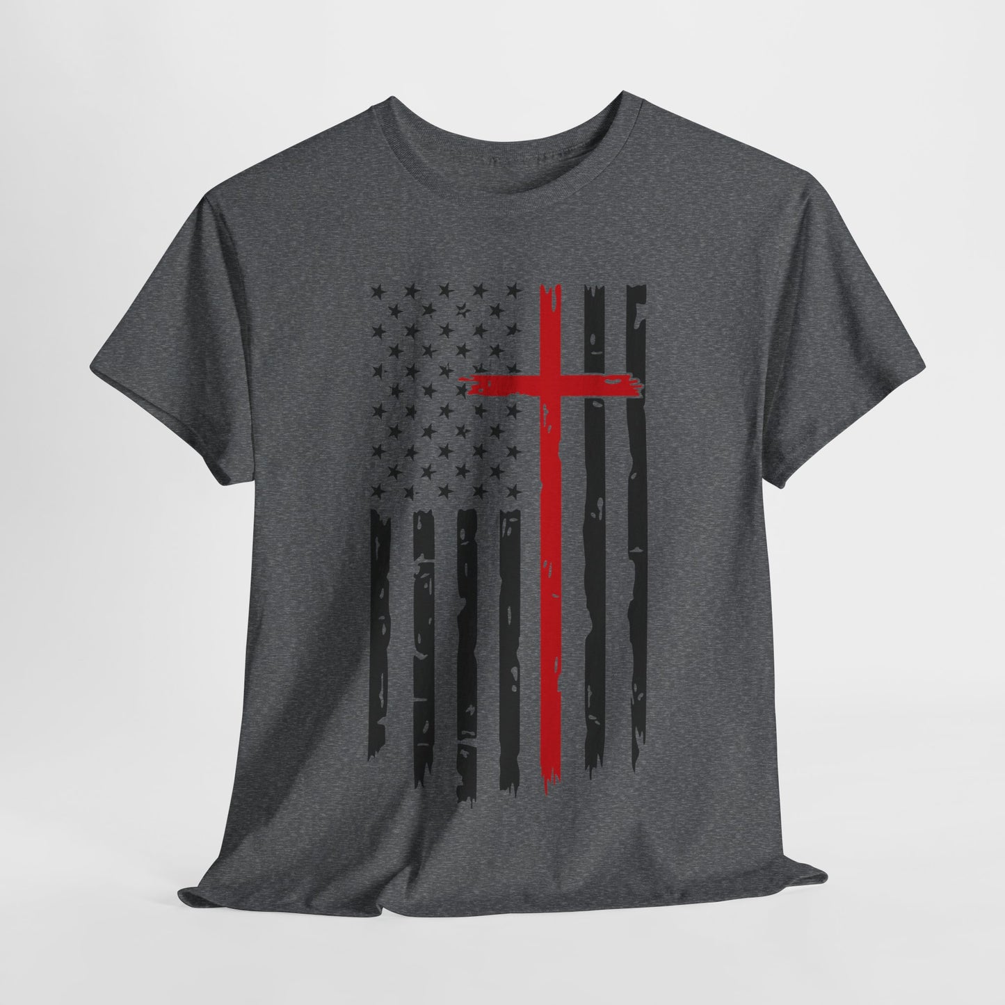 Thin Red Line Cross - Fire Fighters T-Shirt