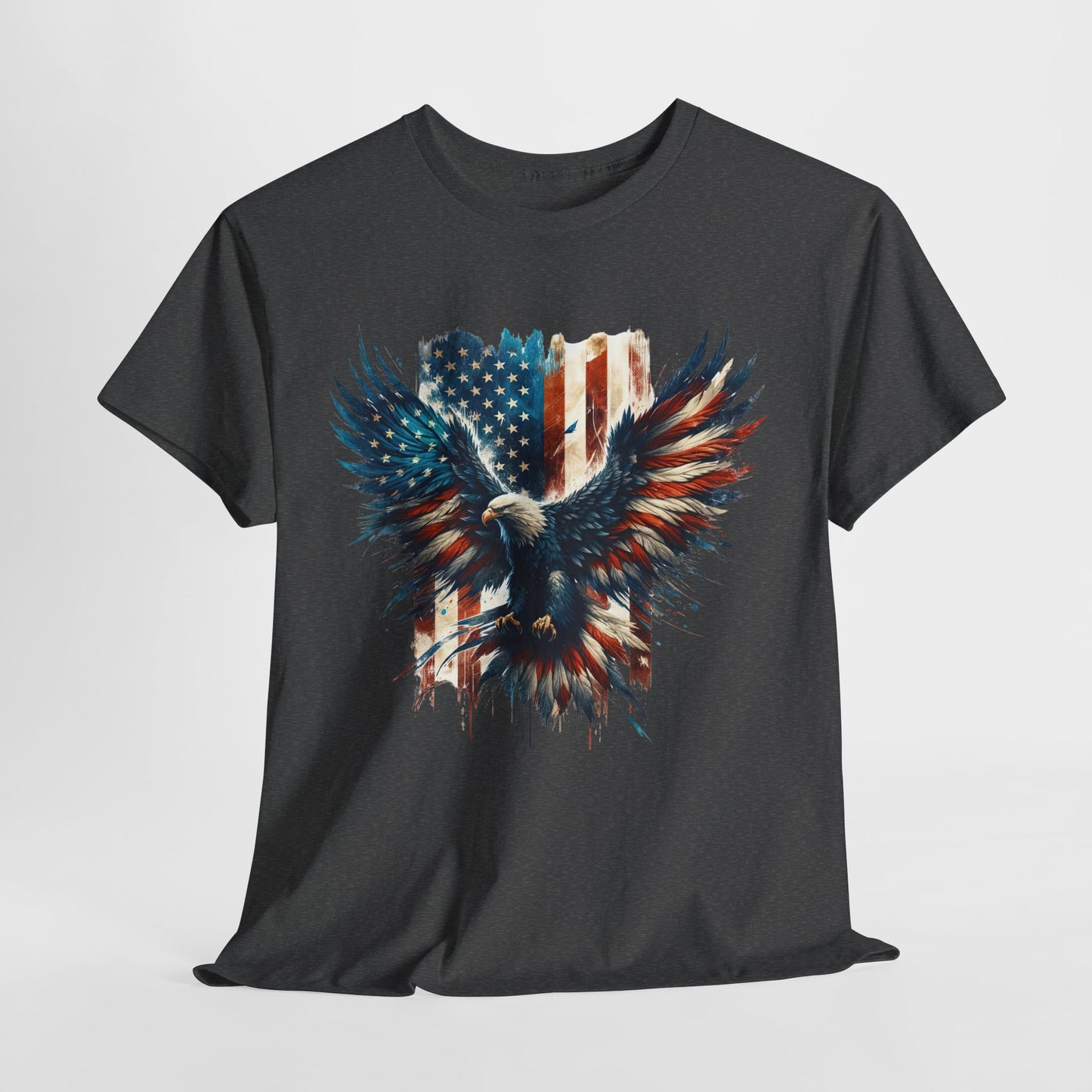 Bald Eagle with Flag #2 T-Shirt