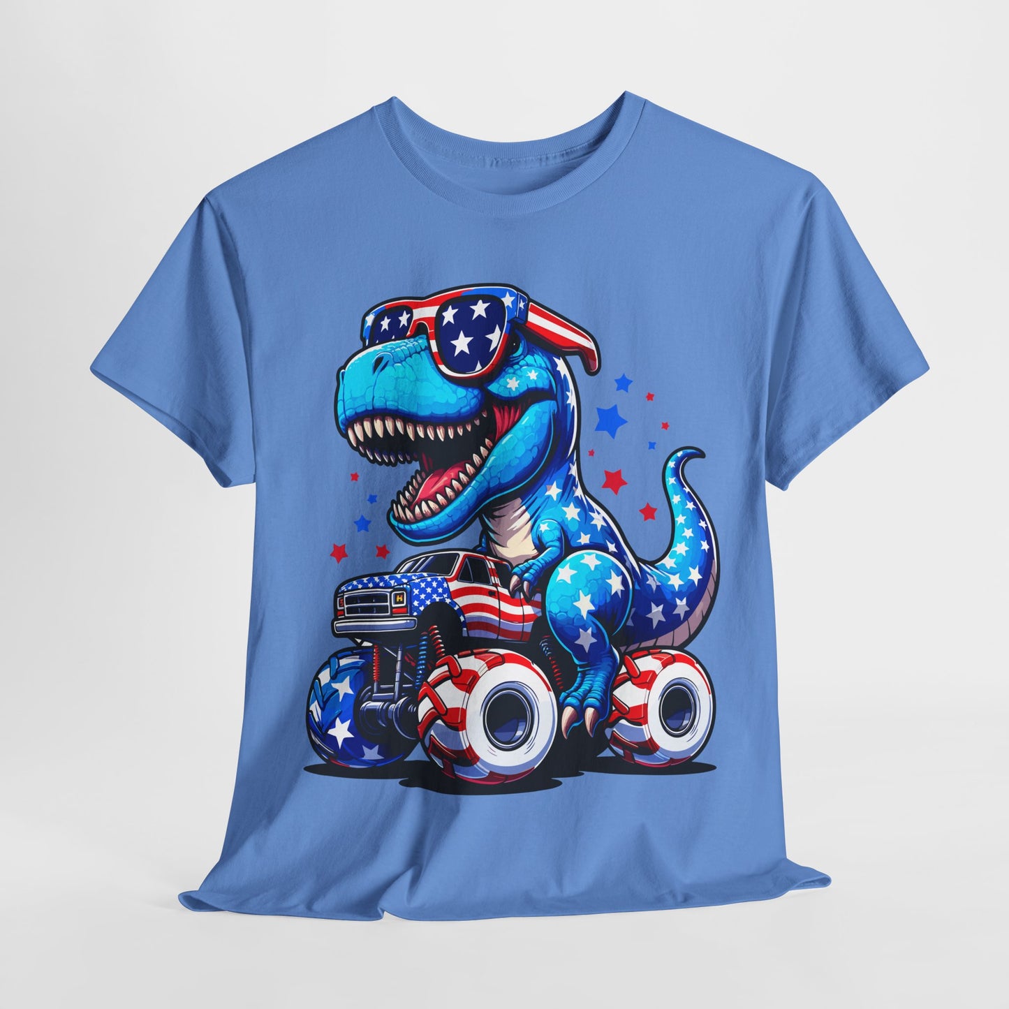 Dinosaur Riding Monster Truck T-Shirt