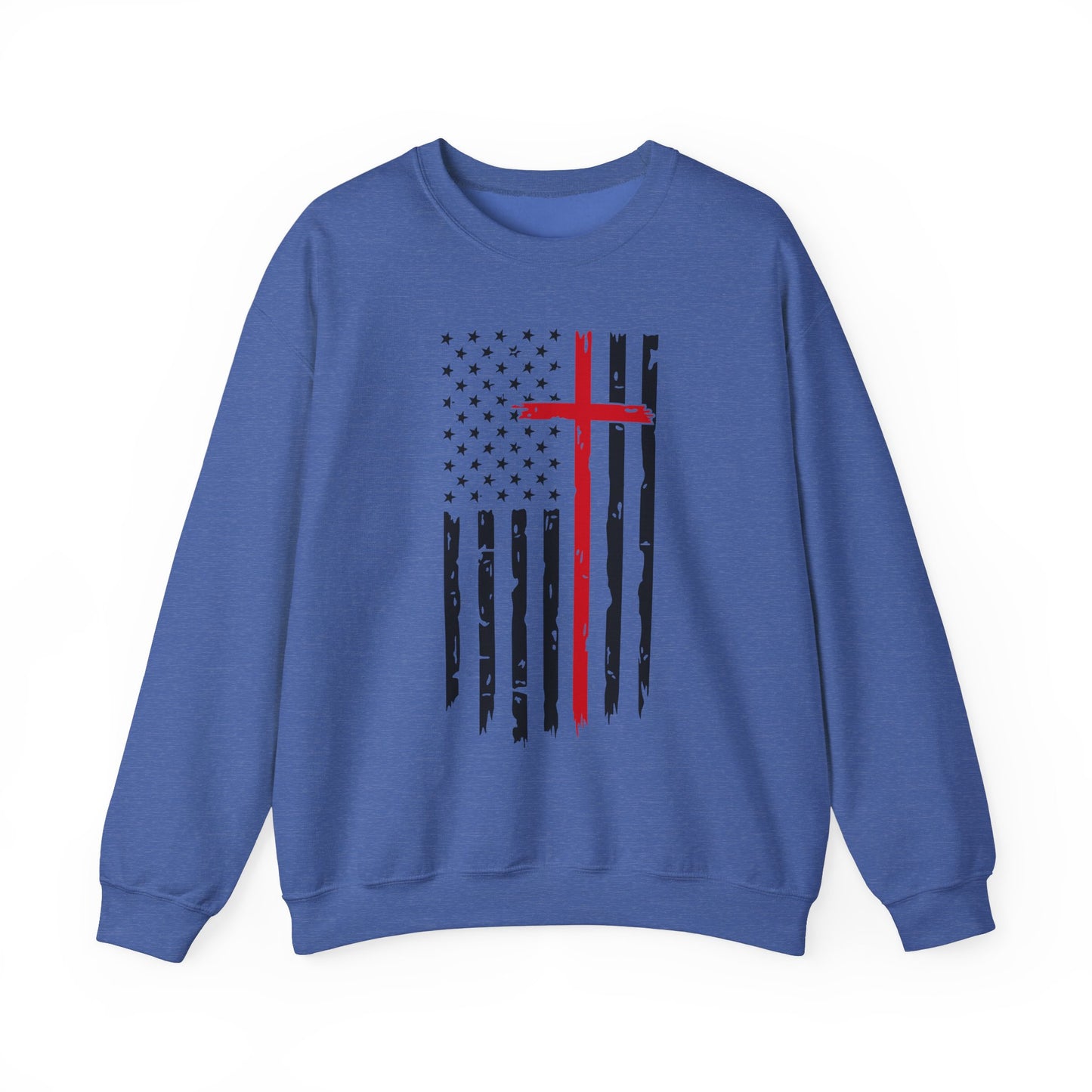 Thin Red Line Cross - Fire Fighters Sweatshirt