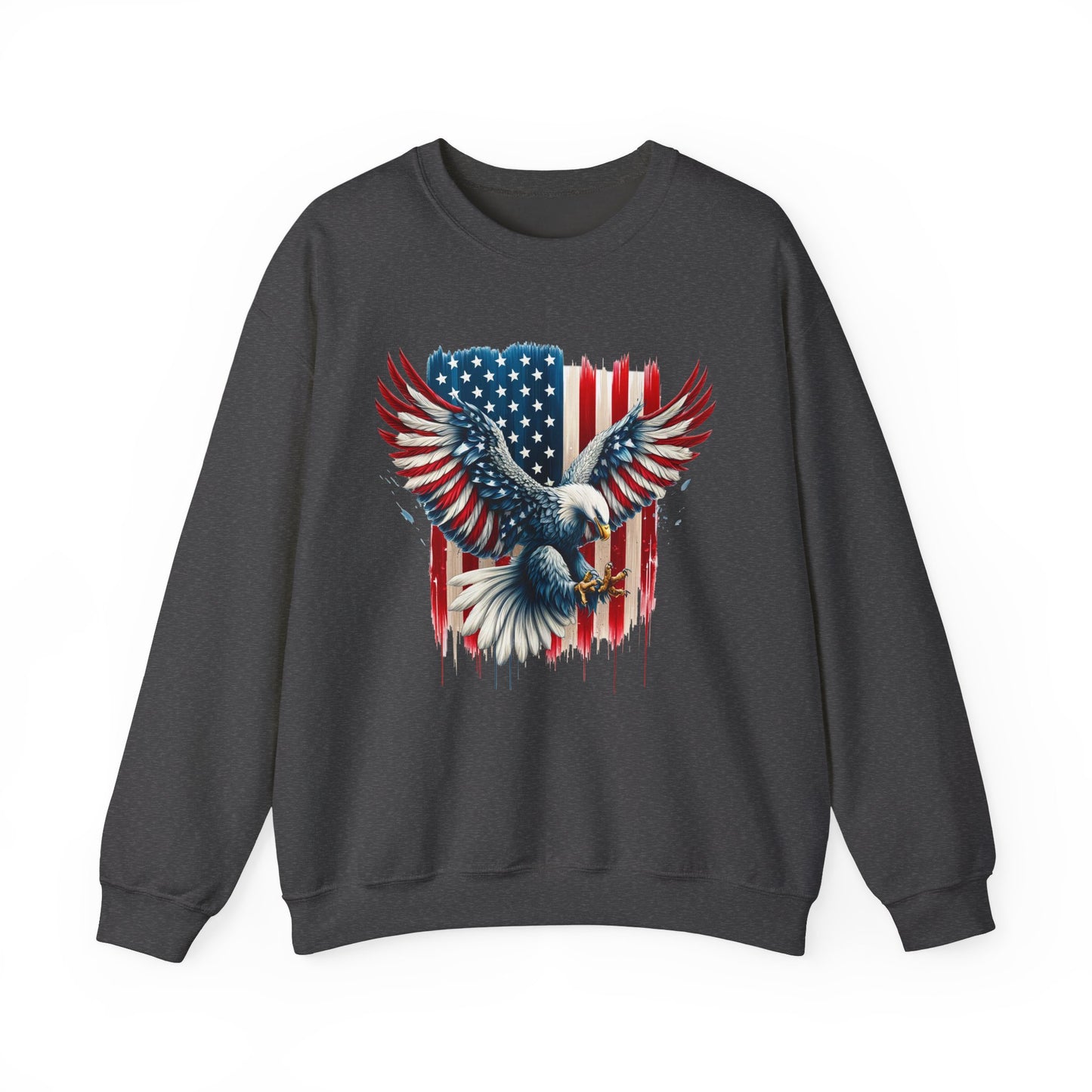 Bald Eagle with Flag #1 Sweatshirt