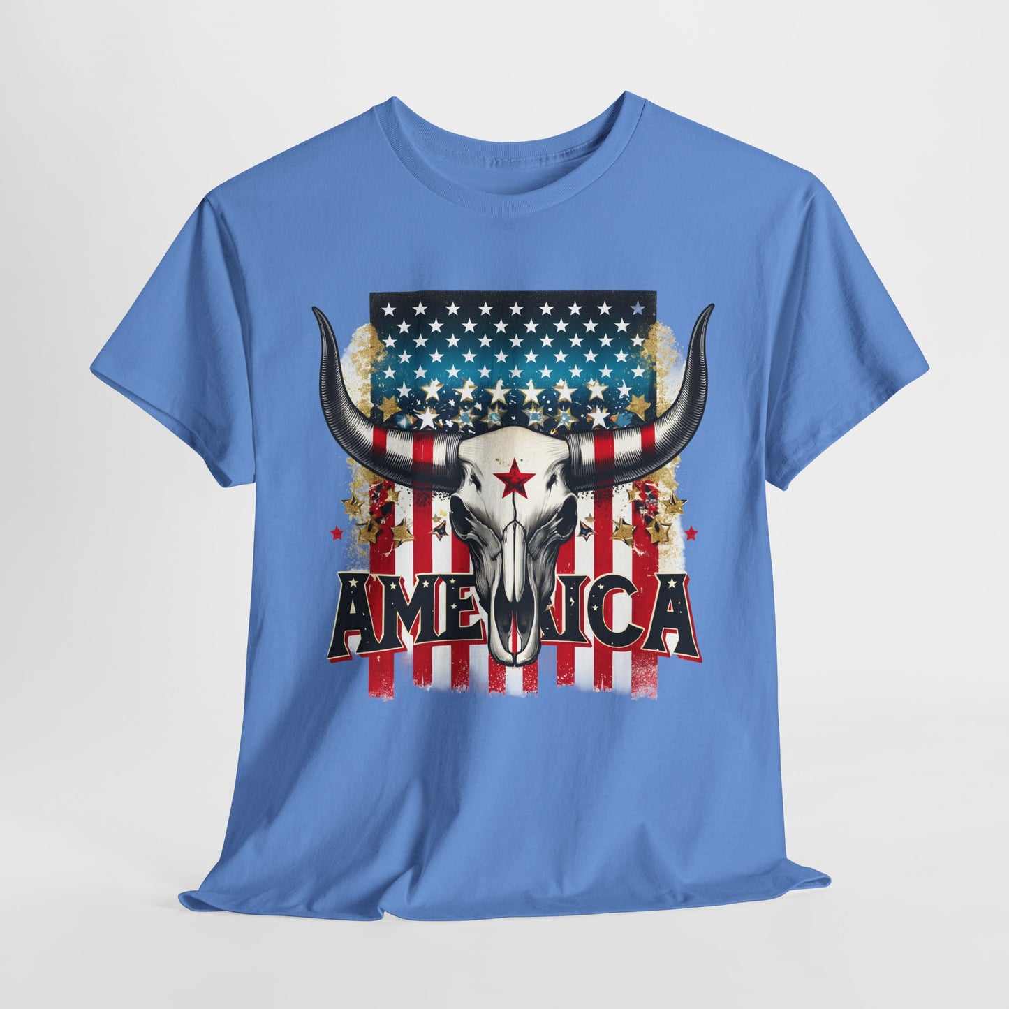 America - Bull Skull T-Shirt