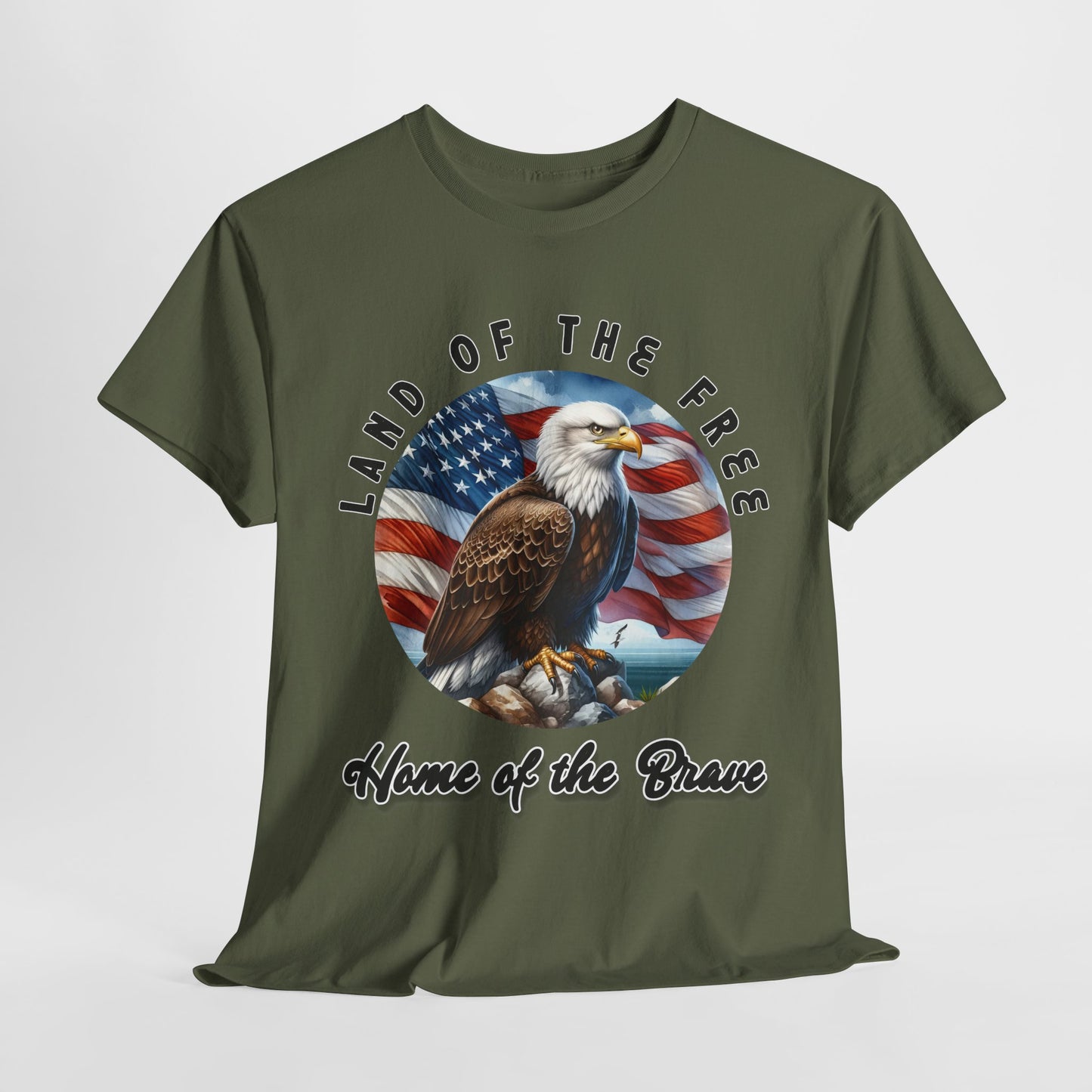 Land of the Free Home of the Brave Eagle T-Shirt