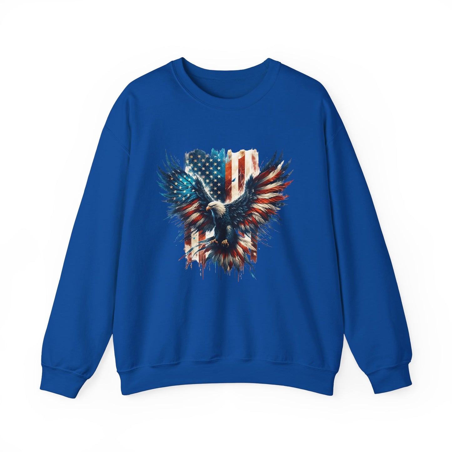 Bald Eagle with Flag #2 Sweatshirt