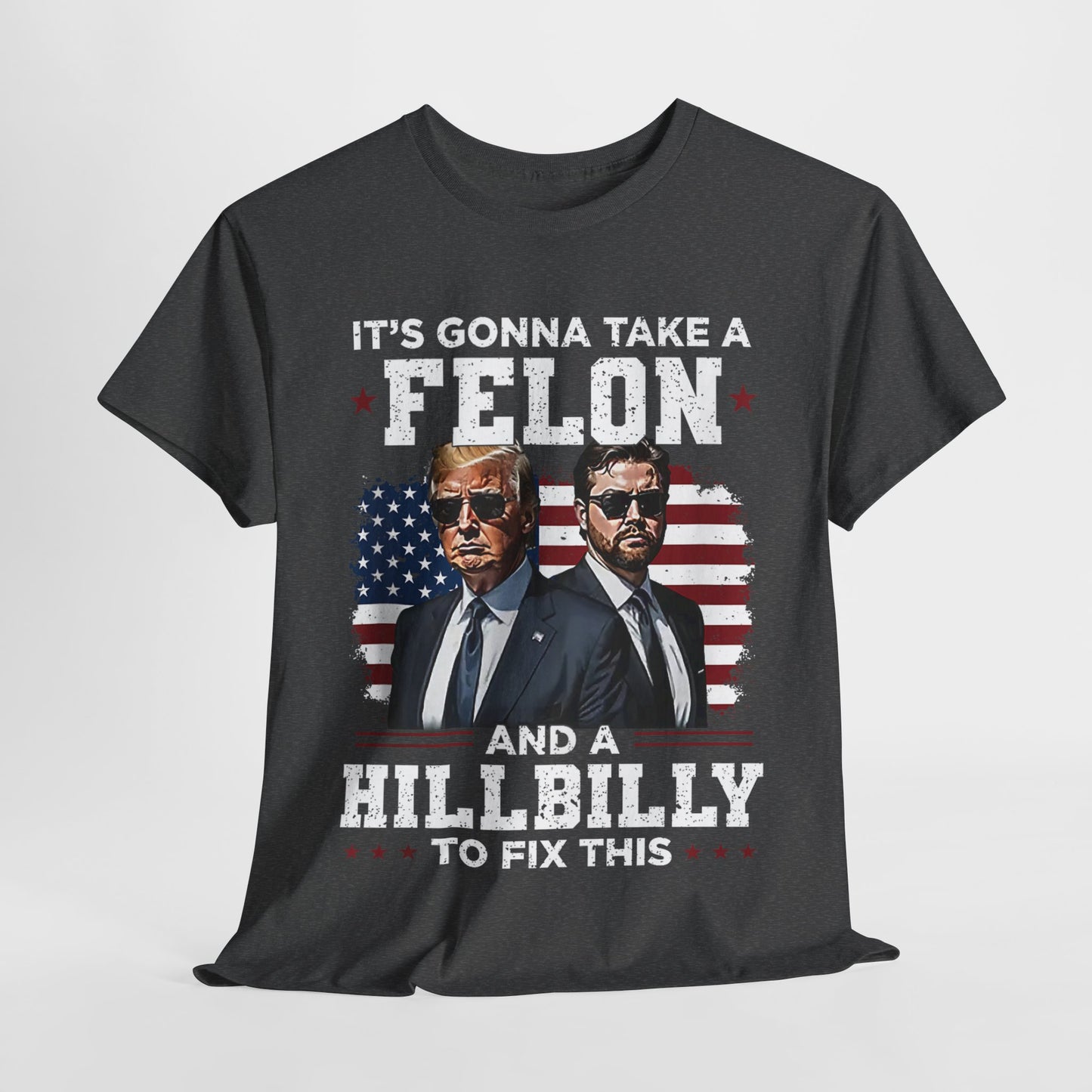 Donald Trump and JD Vance - A Felon and a Hillbilly T-Shirt