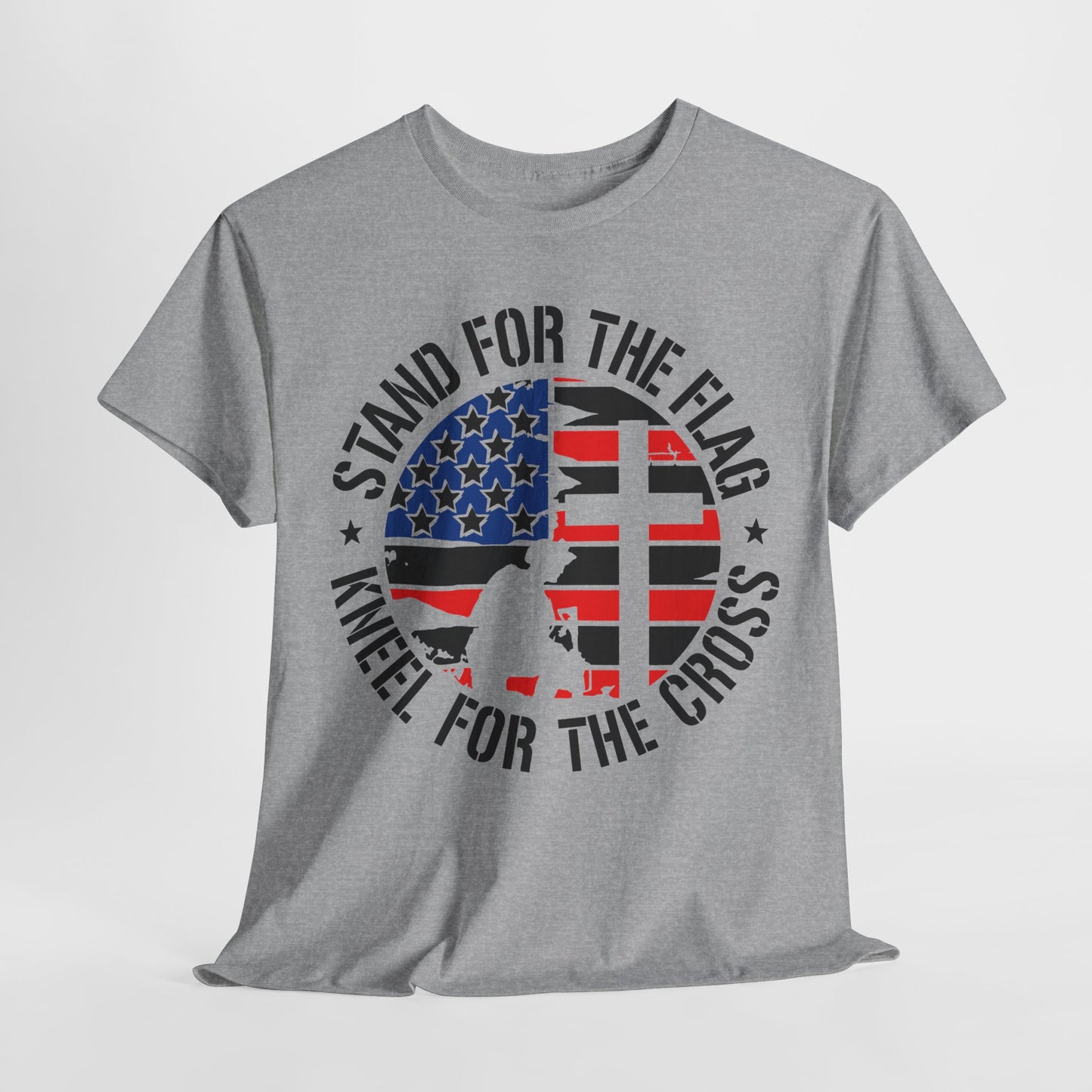 Stand for the Flag Kneel for the Cross T-Shirt
