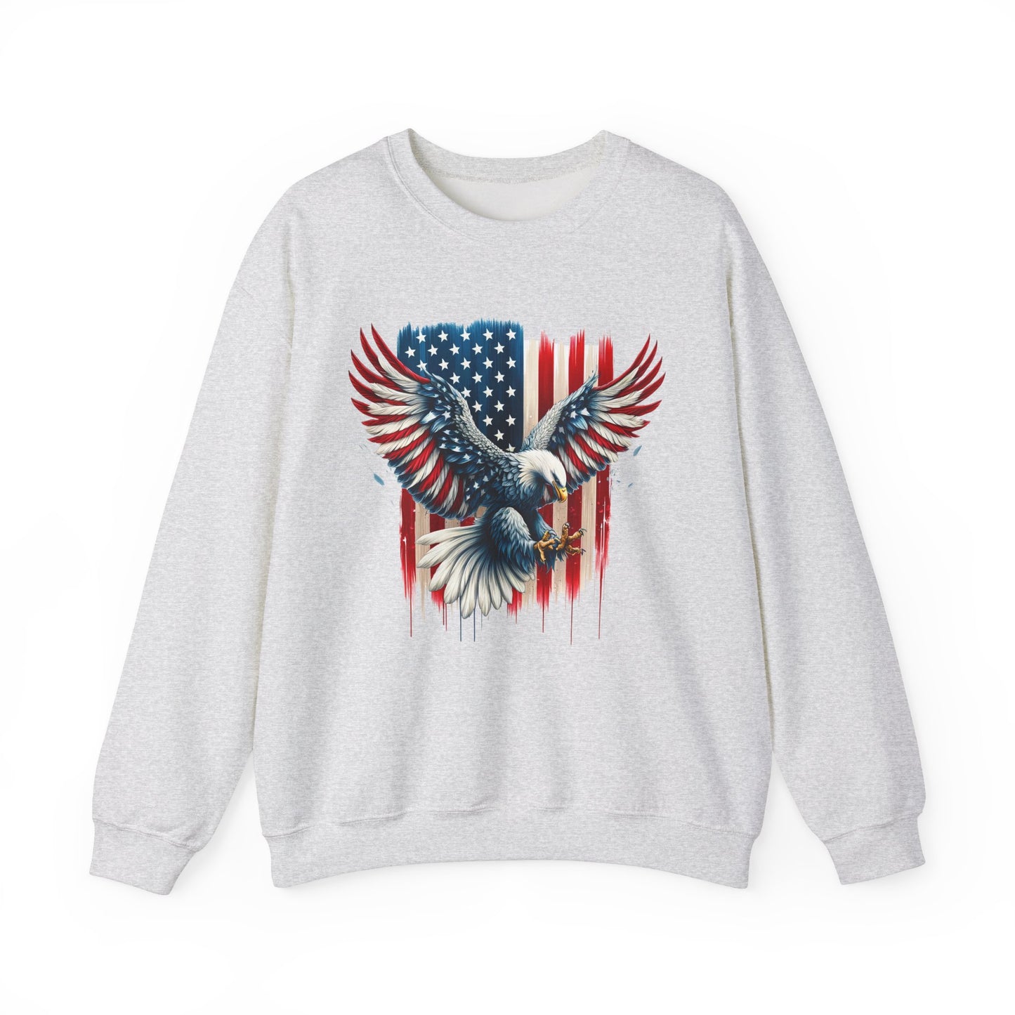 Bald Eagle with Flag #1 Sweatshirt