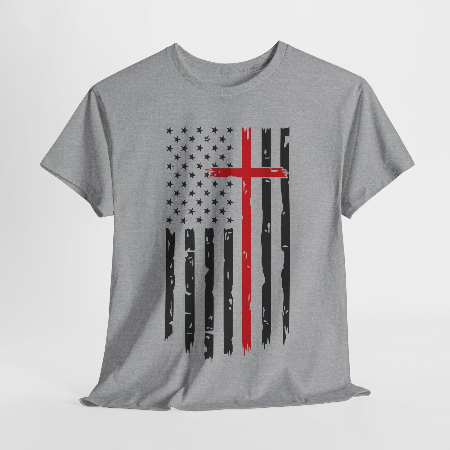 Thin Red Line Cross - Fire Fighters T-Shirt