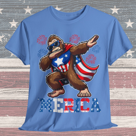 'Merica! Dabbin' Bigfoot T-Shirt