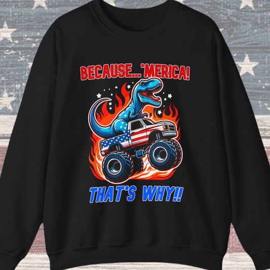 Because 'Merica! That's Why!! #1 Sweatshirt