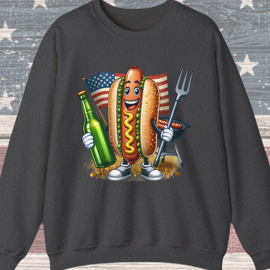 Hot Dog and a Beer Sweatshirt