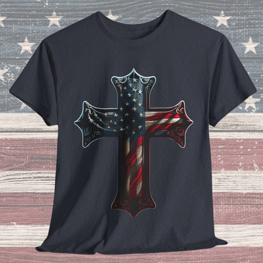 American Flag Cross #2 T-Shirt