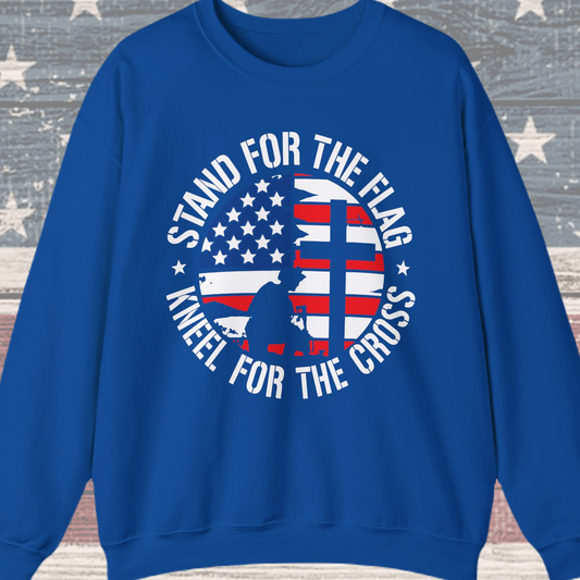 Stand for the Flag Kneel for the Cross Sweatshirt