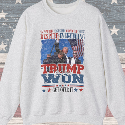 Donald Trump - Trump Won 2024 Get Over It Sweatshirt
