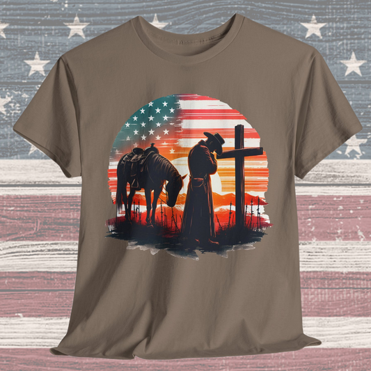 Cowboy Traveler at Cross T-Shirt