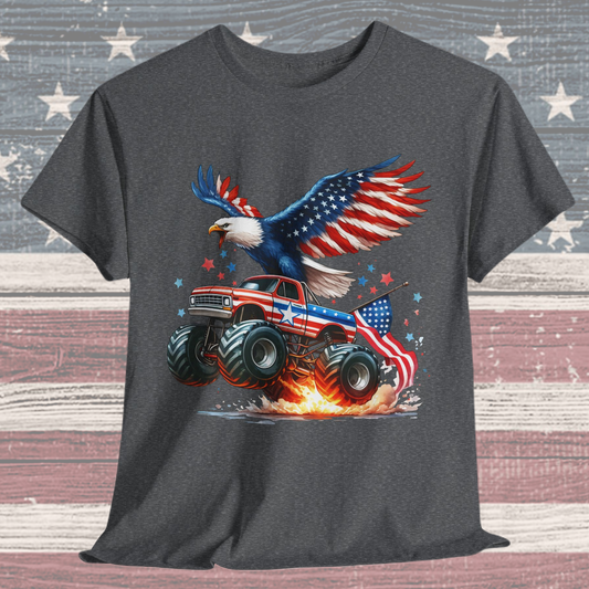 Eagle on a Monster Truck T-Shirt