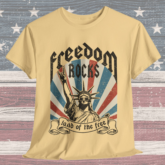 Statue of Liberty - Freedom Rocks T-Shirt