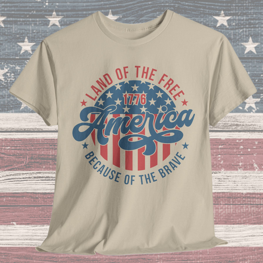 Land of the Free Because of the Brave #1 T-Shirt
