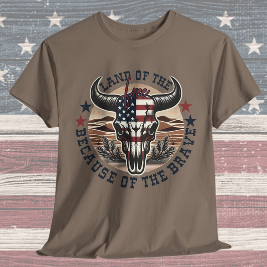 Land of the Free Because of the Brave #3 T-Shirt