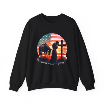 Cowboy Traveler at Cross Sweatshirt