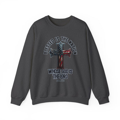 Blessed is the Nation Whose God is the Lord Sweatshirt