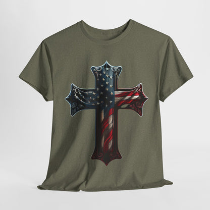 American Flag Cross #2 T-Shirt