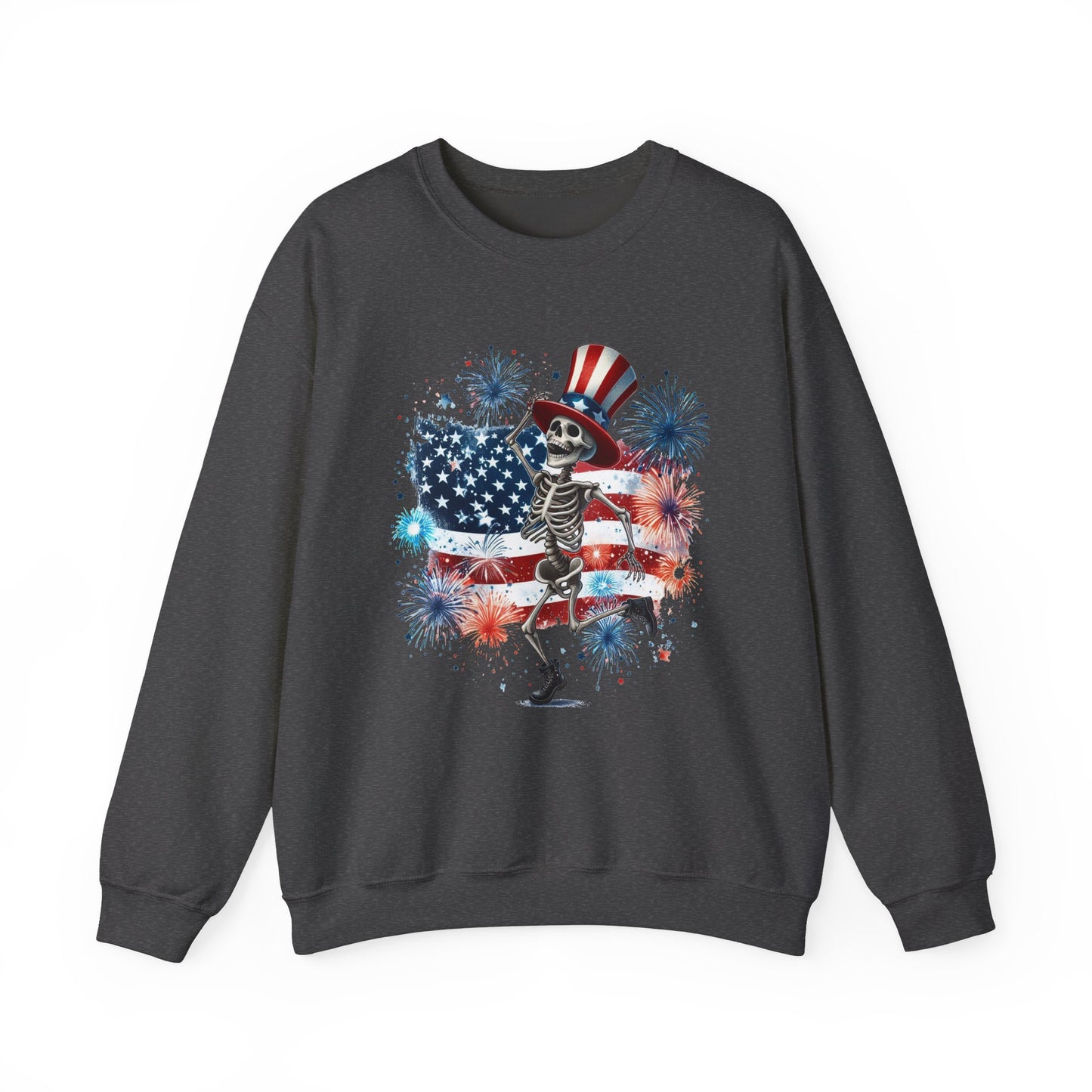 4th of July - Dancing USA Skeleton #2 Sweatshirt