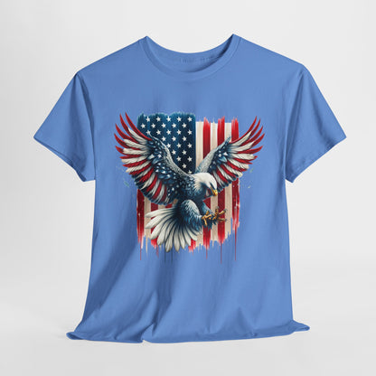 Bald Eagle with Flag #1 T-Shirt