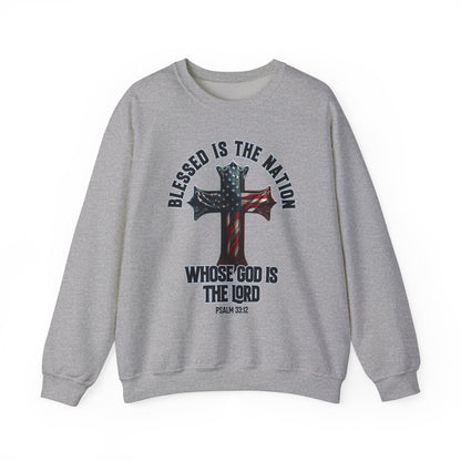 Blessed is the Nation Whose God is the Lord Sweatshirt