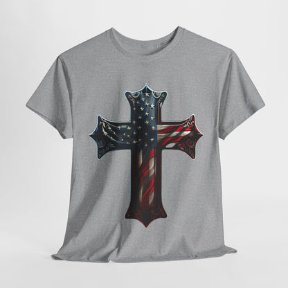 American Flag Cross #2 T-Shirt