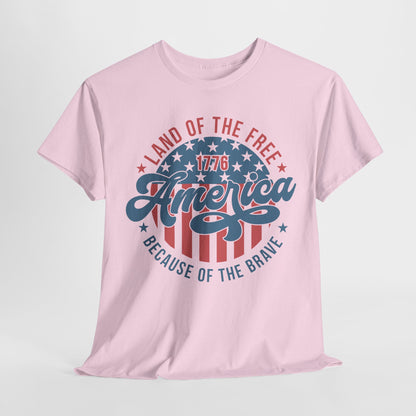 Land of the Free Because of the Brave #1 T-Shirt
