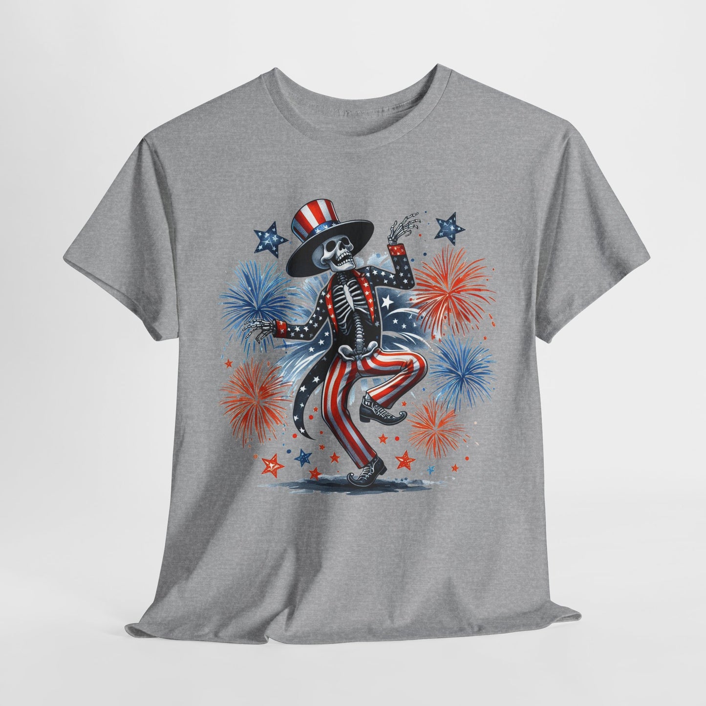 4th of July - Dancing USA Skeleton #1 T-Shirt