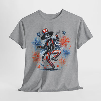 4th of July - Dancing USA Skeleton #1 T-Shirt